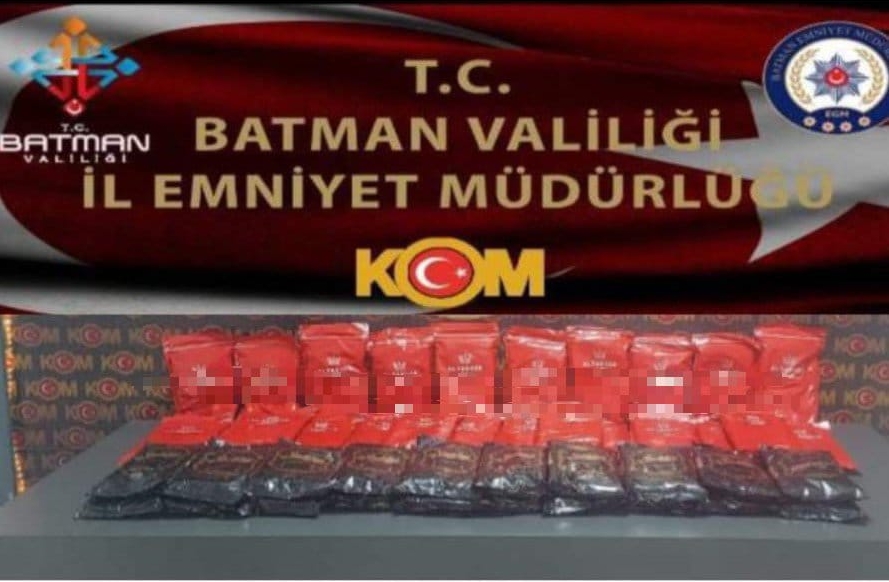 44 Kilo kaçak tütün ele geçirildi