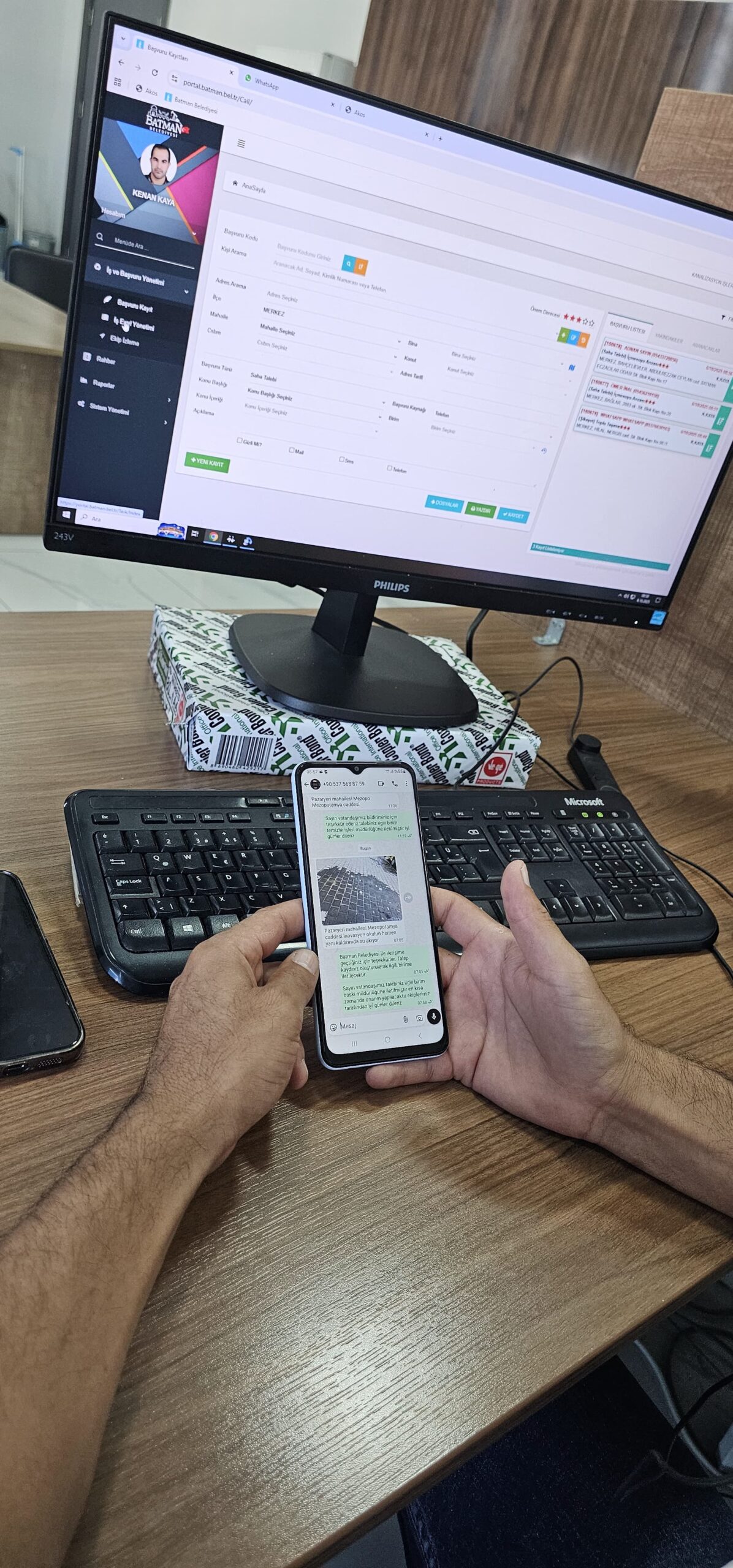 Belediye ihbar hattına 2 bin 558 başvuru