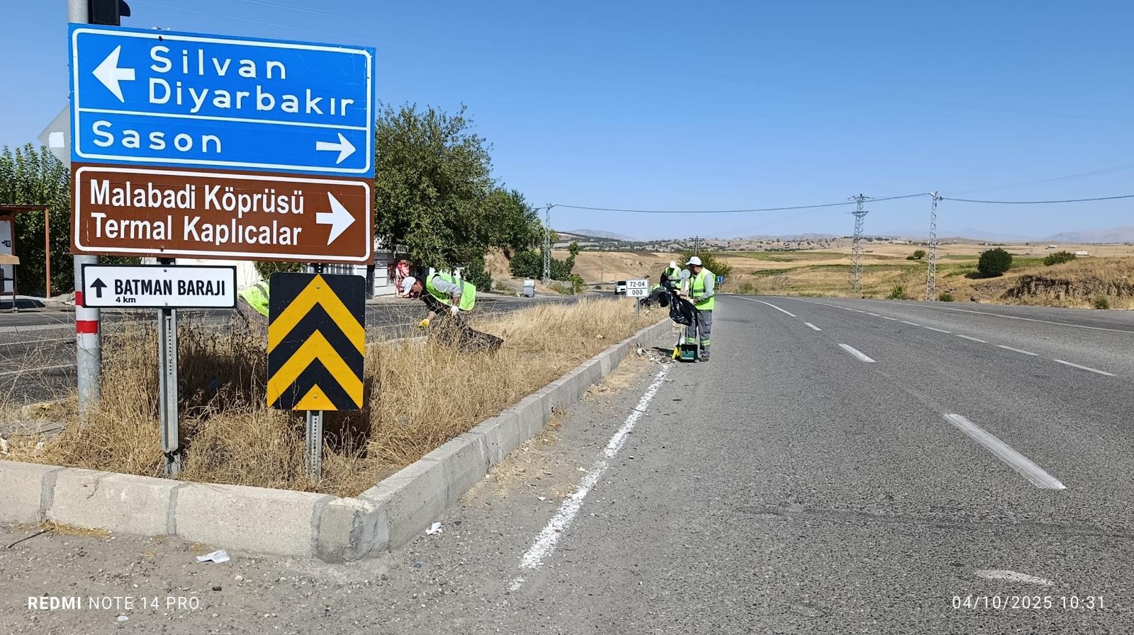 Çevre yolunda temizlik seferberliği