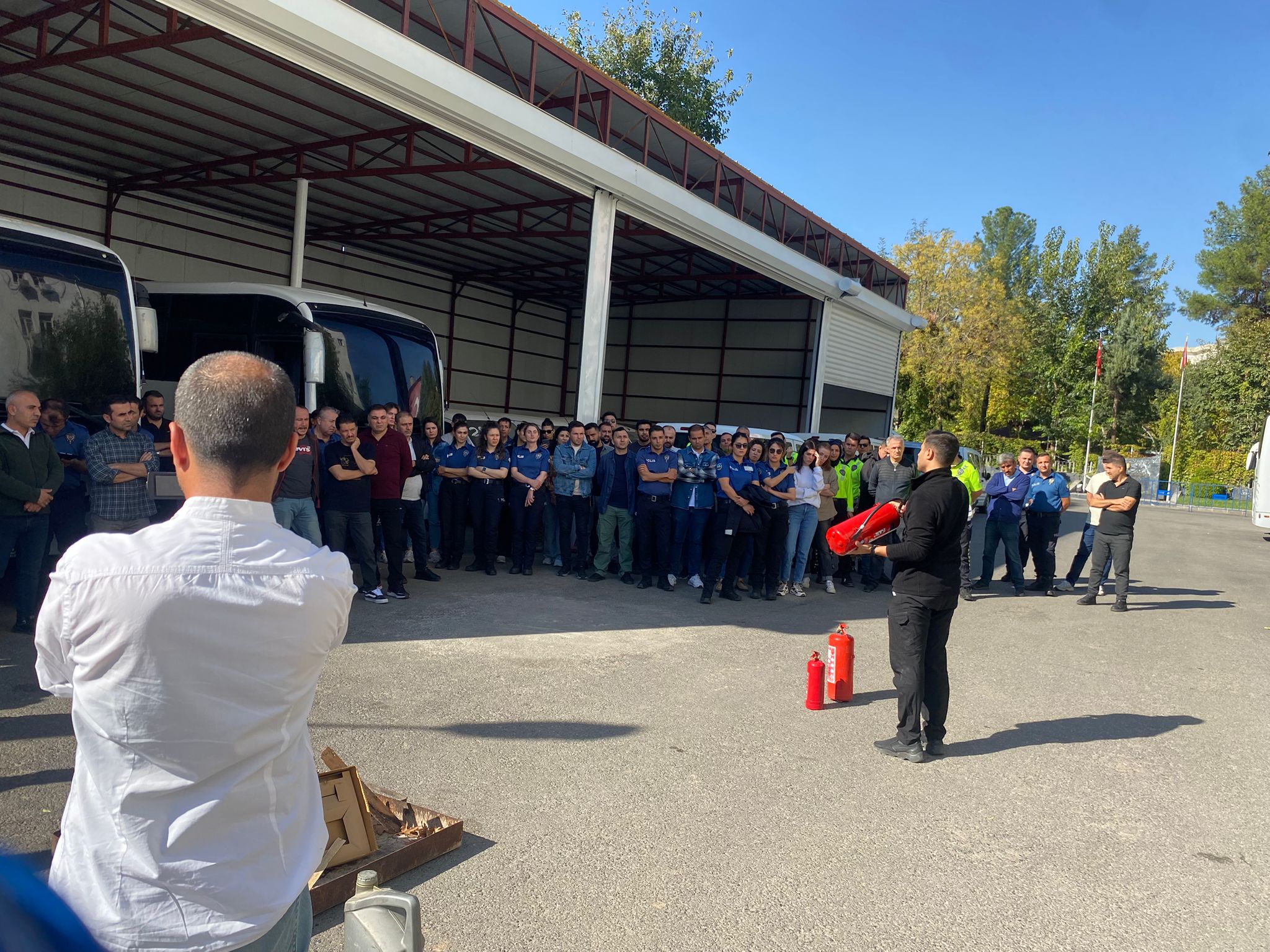 İtfaiyeden Emniyete acil durum tatbikatı!