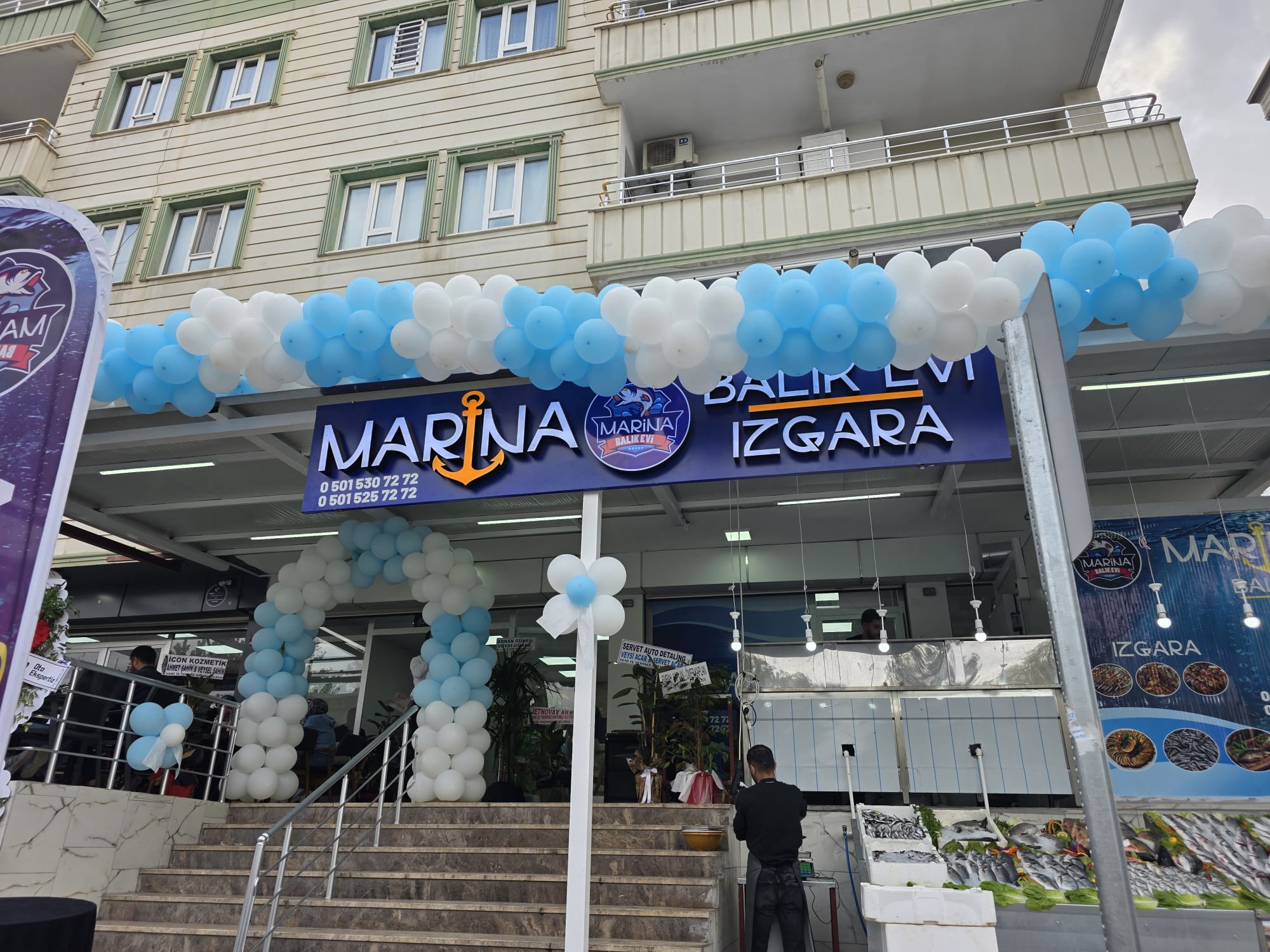 Marina balık evi açıldı