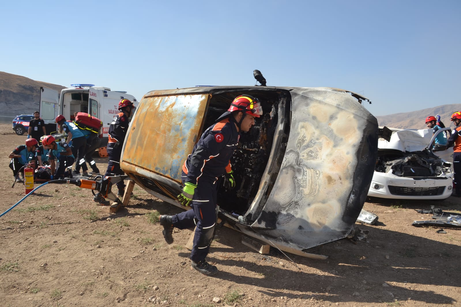 Sahada güçlerini gösterdiler
