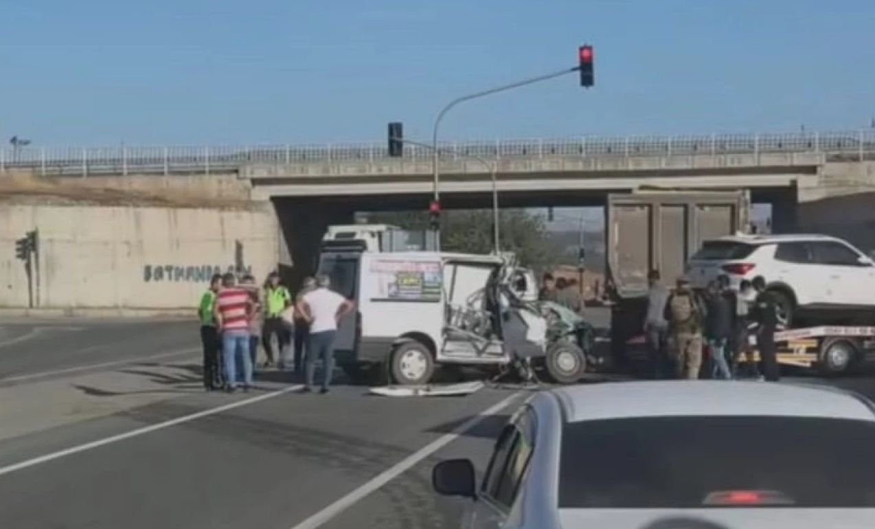 Üçyolda korkutan kaza