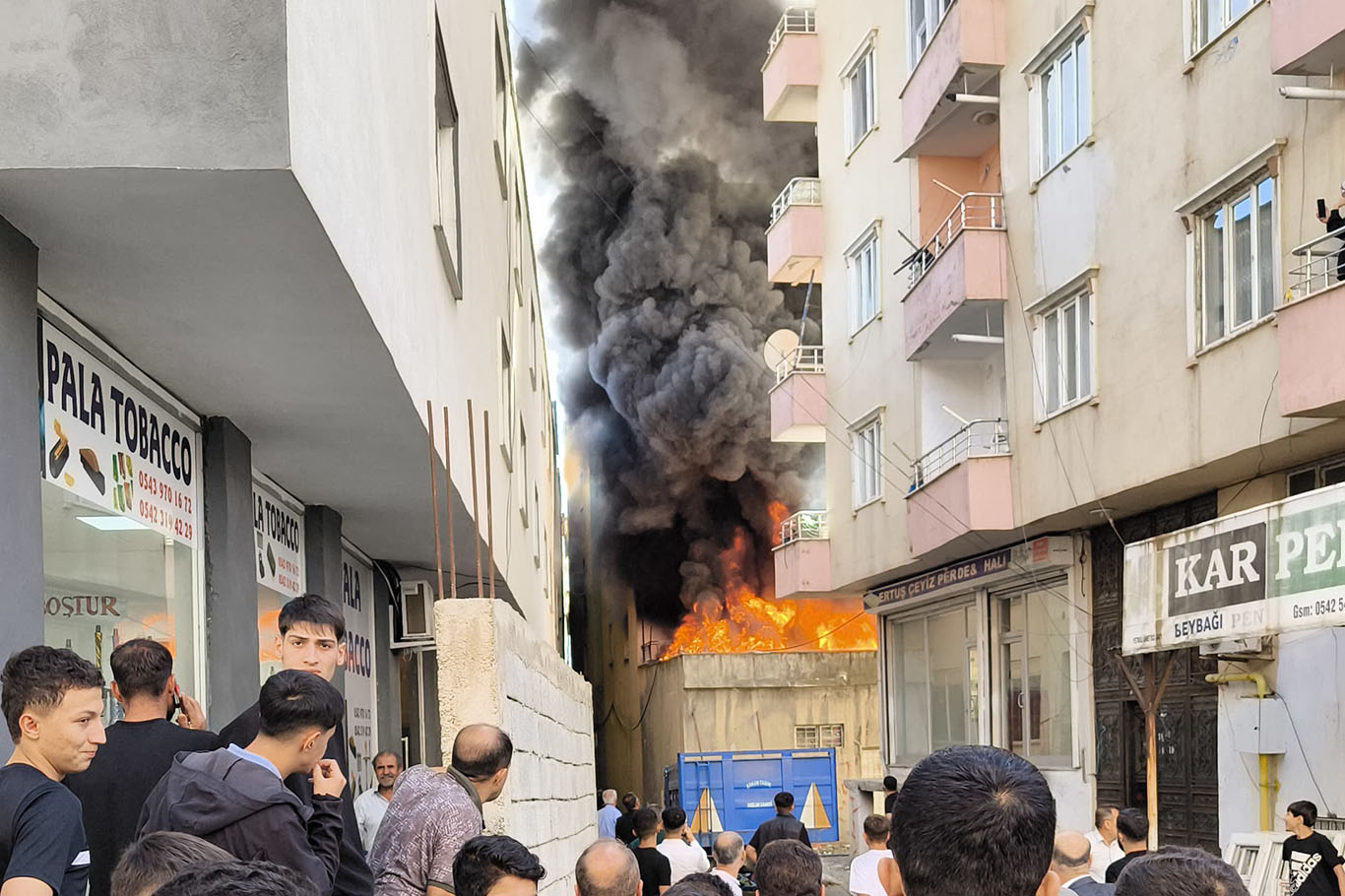 Yangın paniğe neden oldu