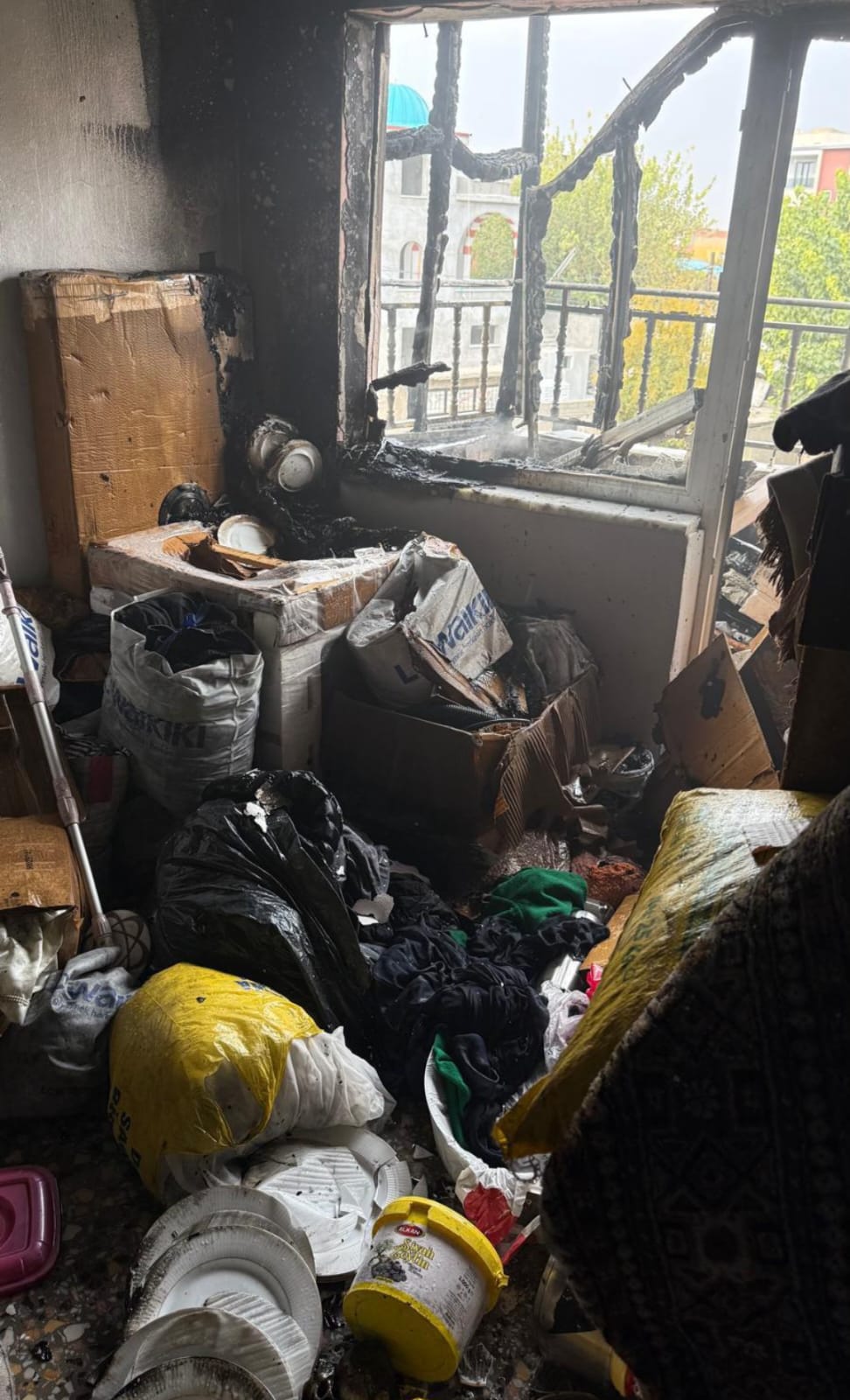 Huzur mahallesinde yangın