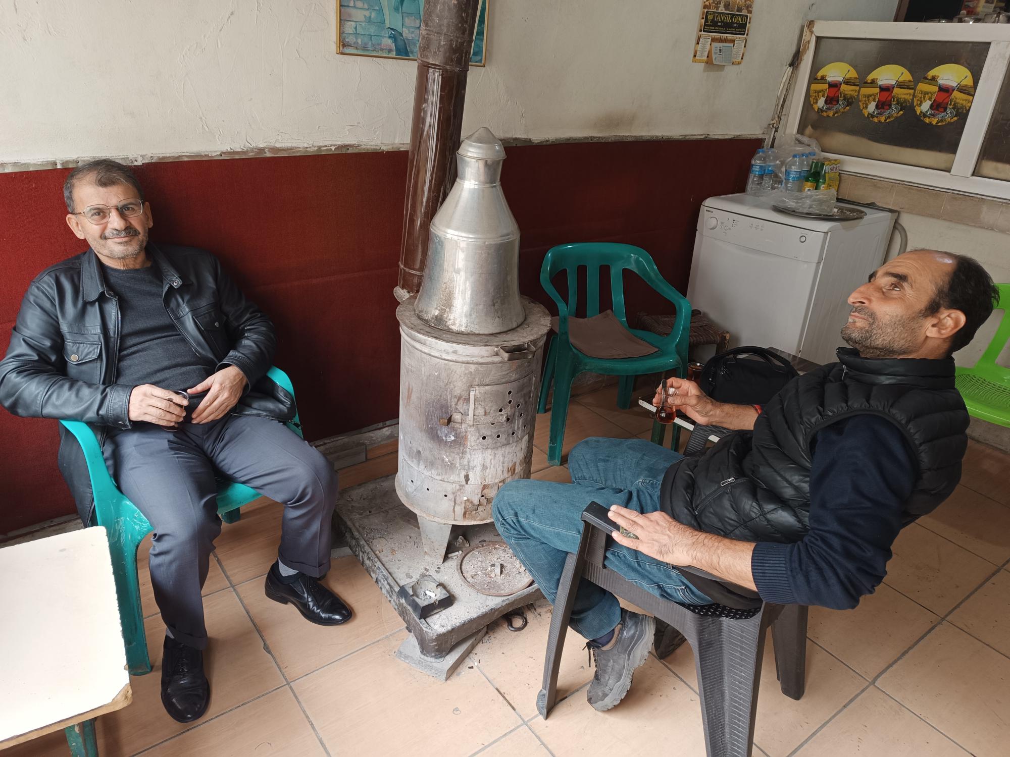 Soğuk havalarda soba keyfi