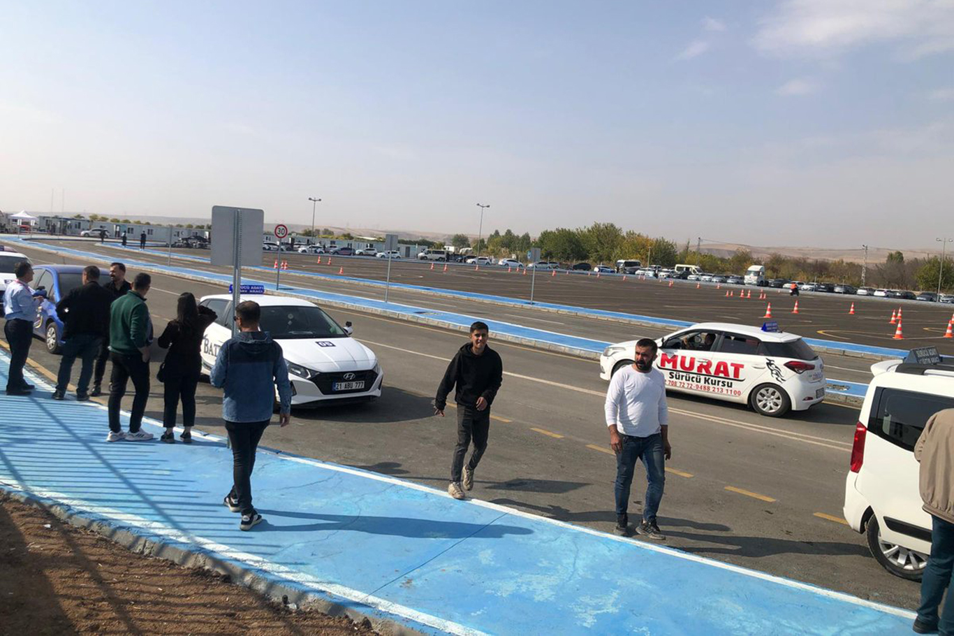 Sürücü Akademisinde ilk direksiyon sınavı