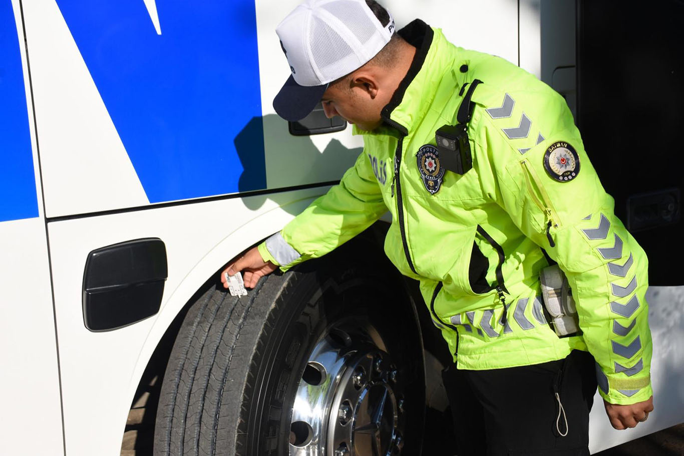 Ticari araçlara kış lastiği denetimi