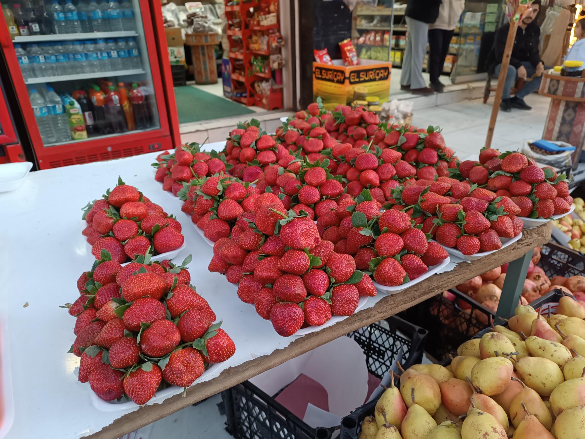 Aralık ayında tarla çileği!