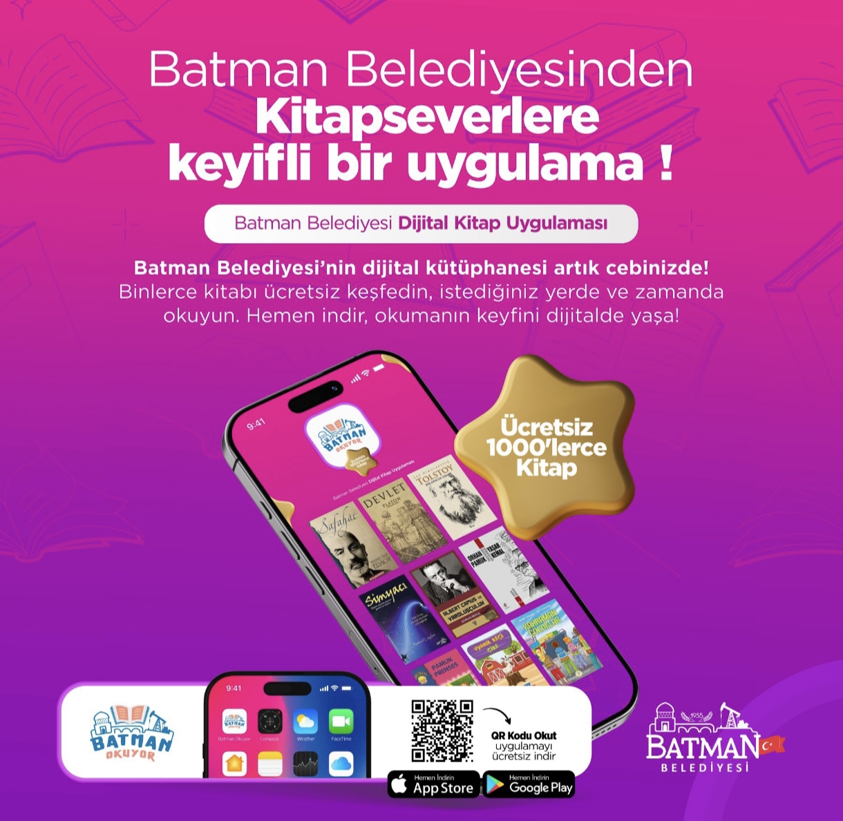 Belediyeden dijital kütüphane hizmeti