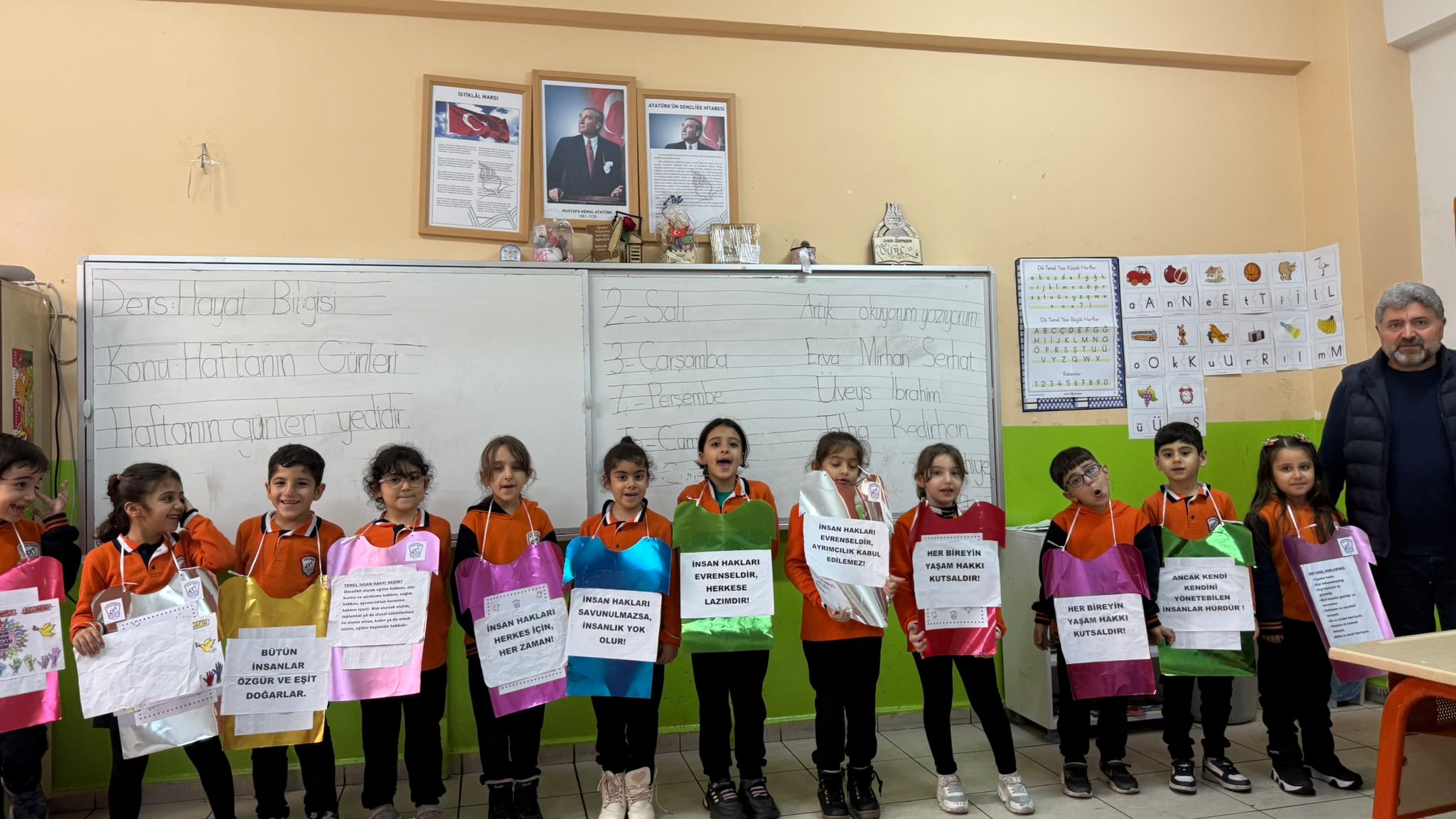 Minikler İnsan Hakları haftasını kutladılar