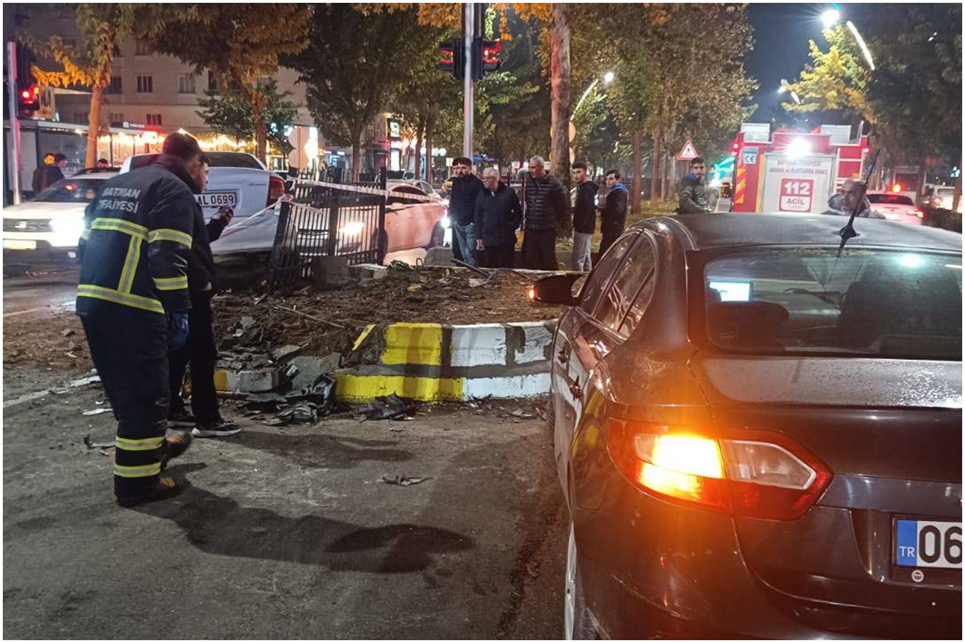 Orta refüje çıkarak durabildiler