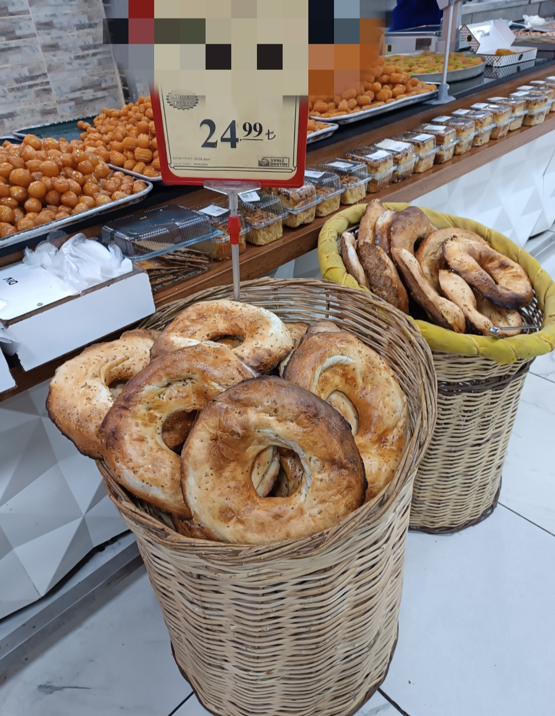 Tandır ekmeği 25 lira