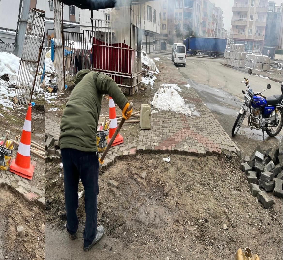 Bozuk yollar onarılıyor