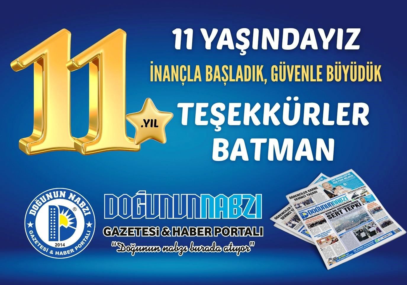 Doğunun Nabzı 11 yaşında
