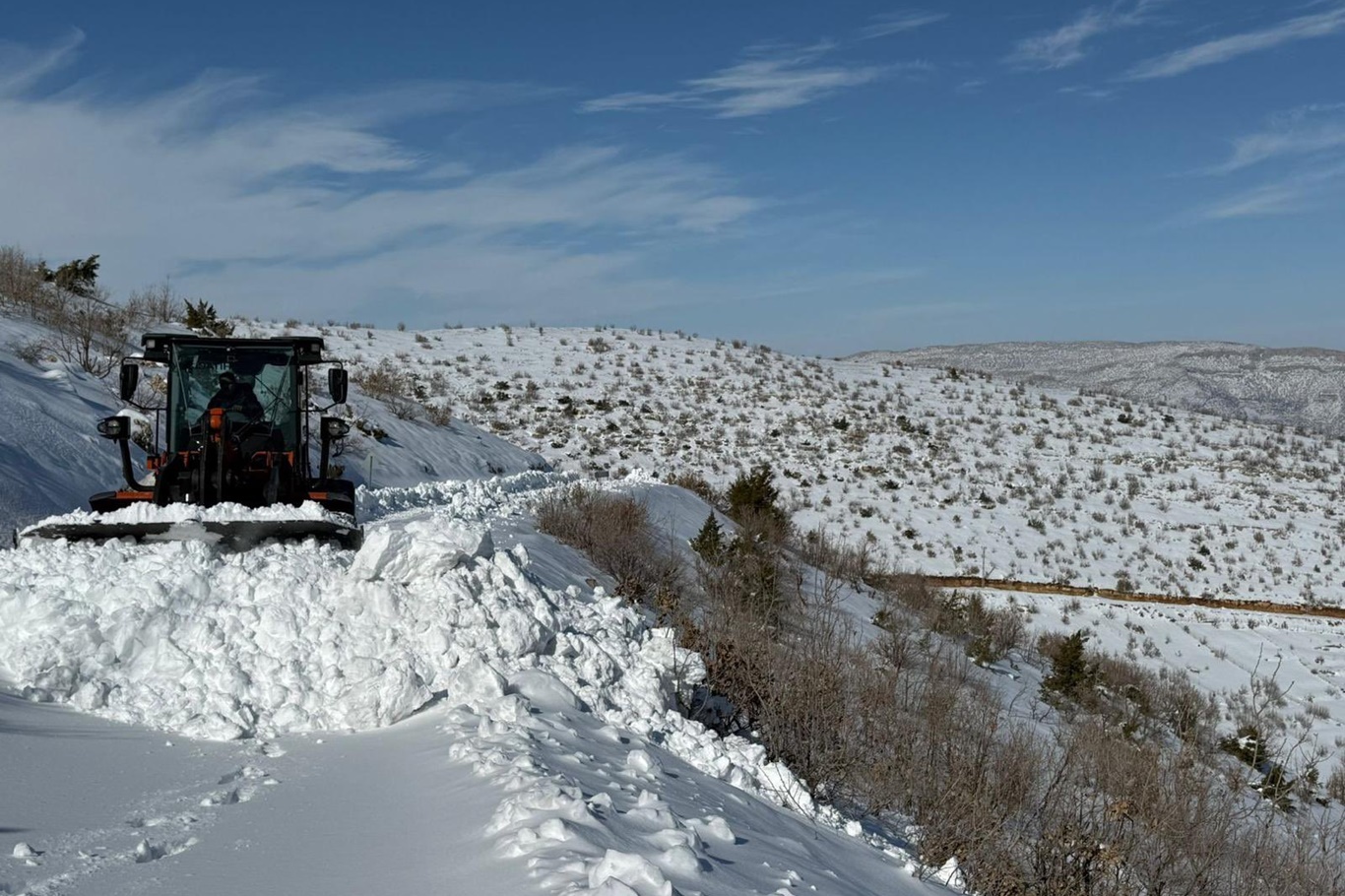 Karla mücadele devam ediyor
