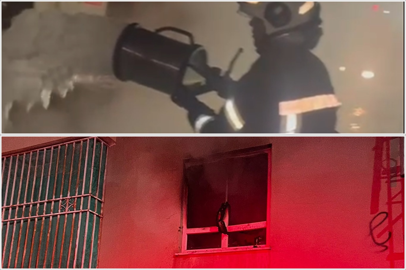 Petrol kuyusu ve apartman yangını söndürüldü