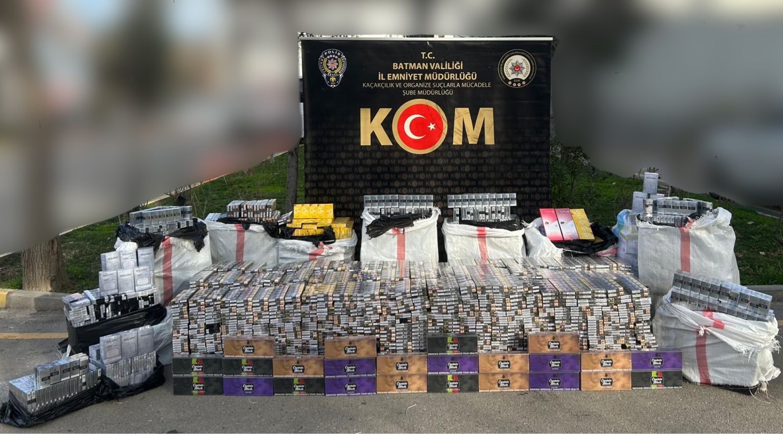 28 Bin paket kaçak sigara yakalandı