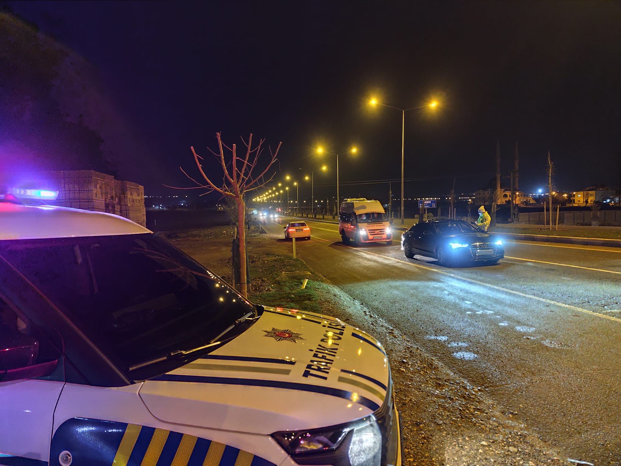 Çevre yolunda gece denetimi