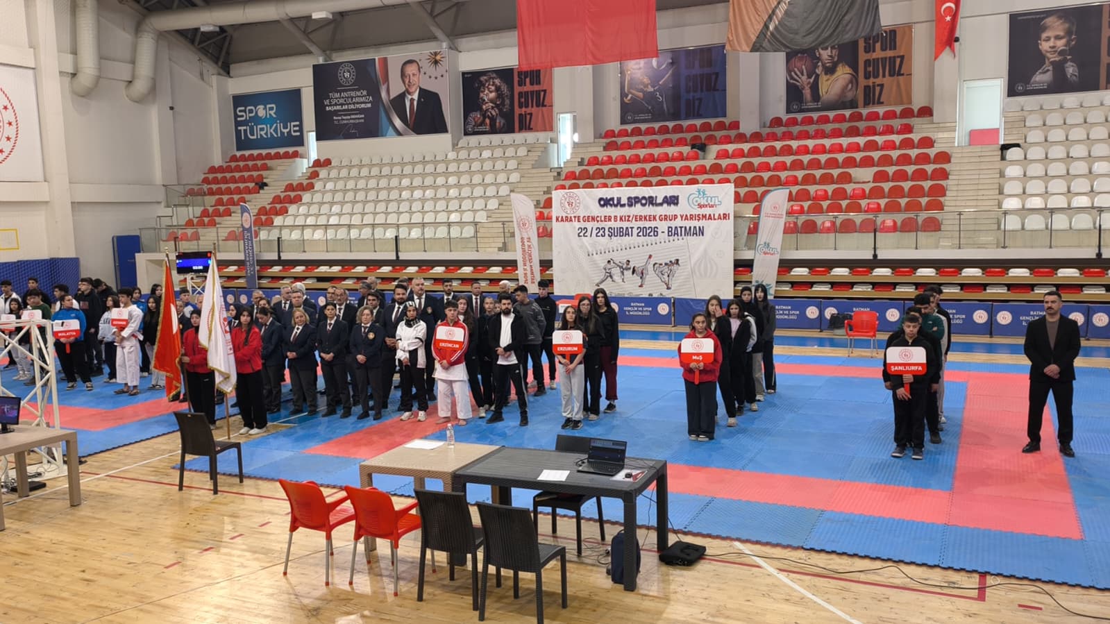 Karate bölge şampiyonası tamamlandı