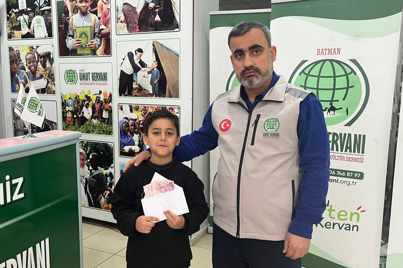 Minik Eymen’den anlamlı bağış