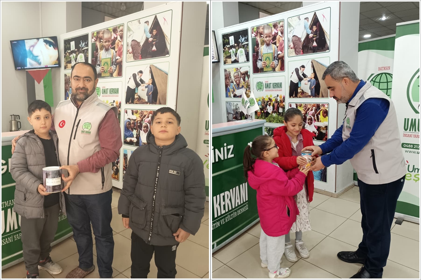 Minik yüreklerden Gazze’ye anlamlı bağış