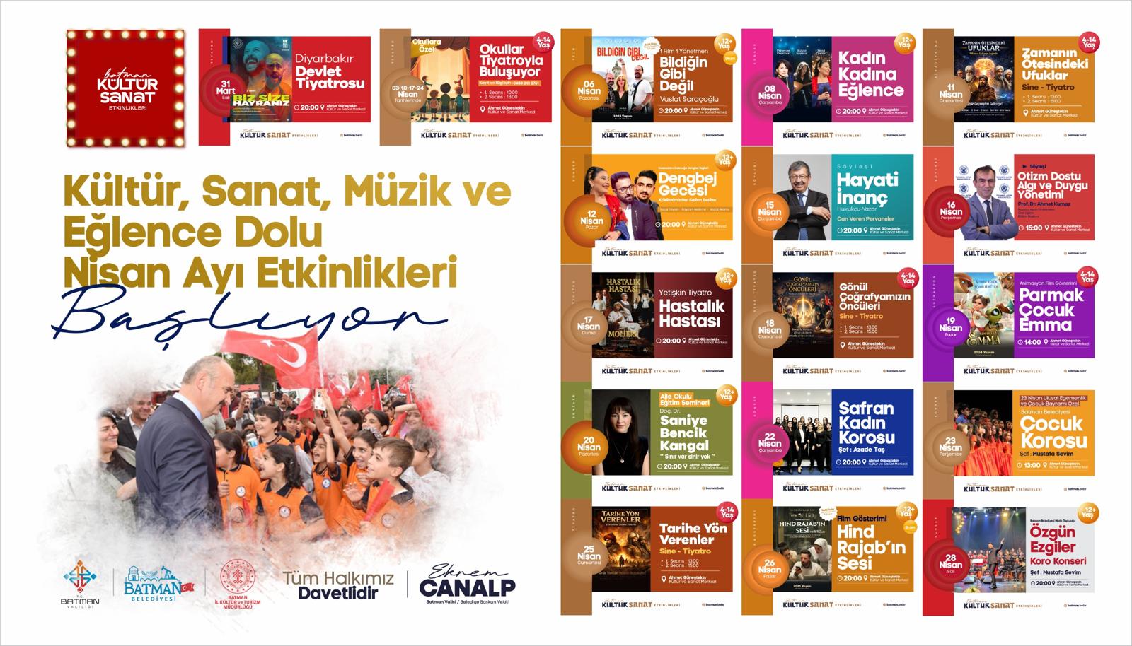 Nisan ayı sanatla dolu geçecek
