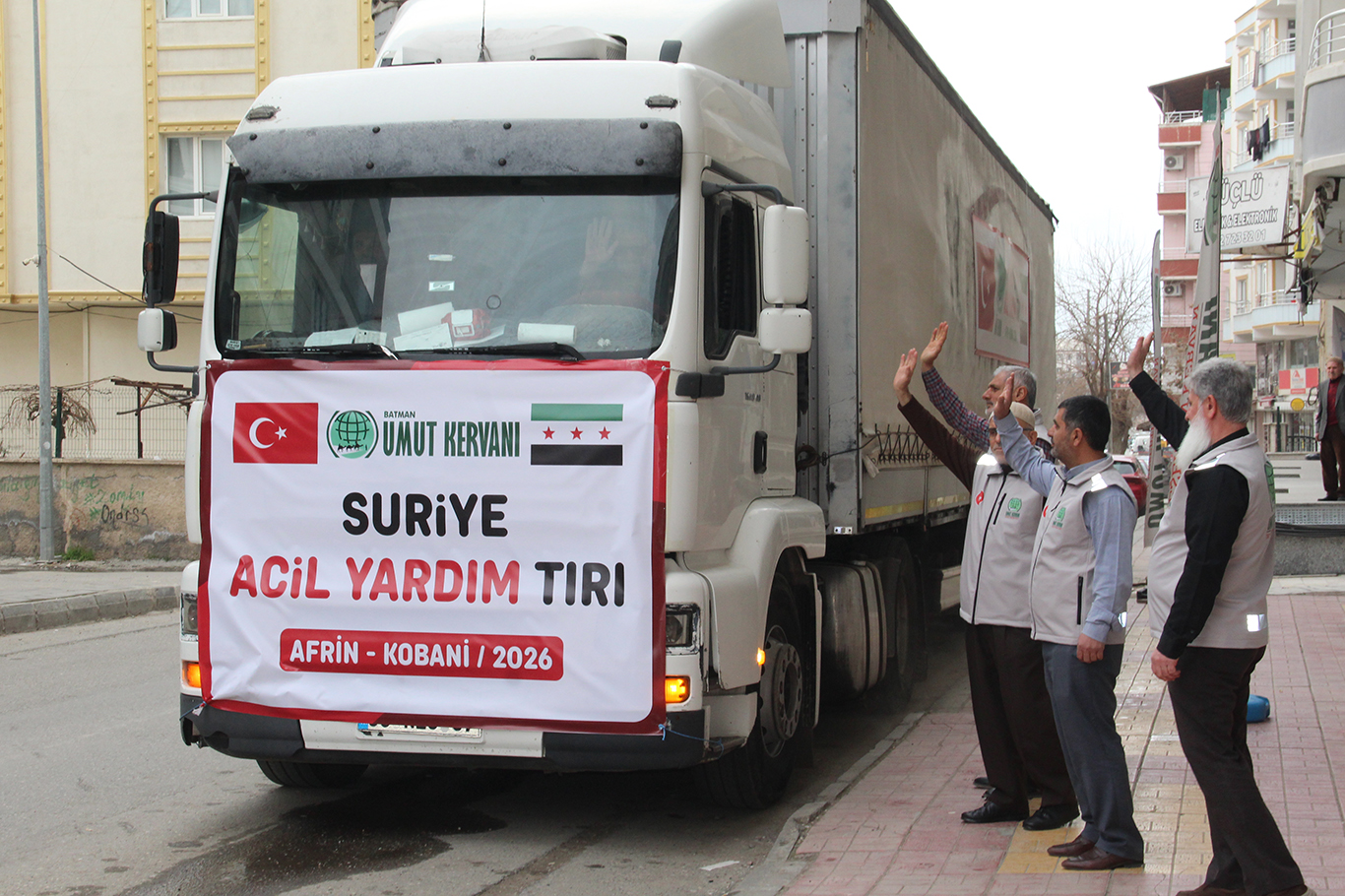Suriye’ye insani yardım gönderdiler