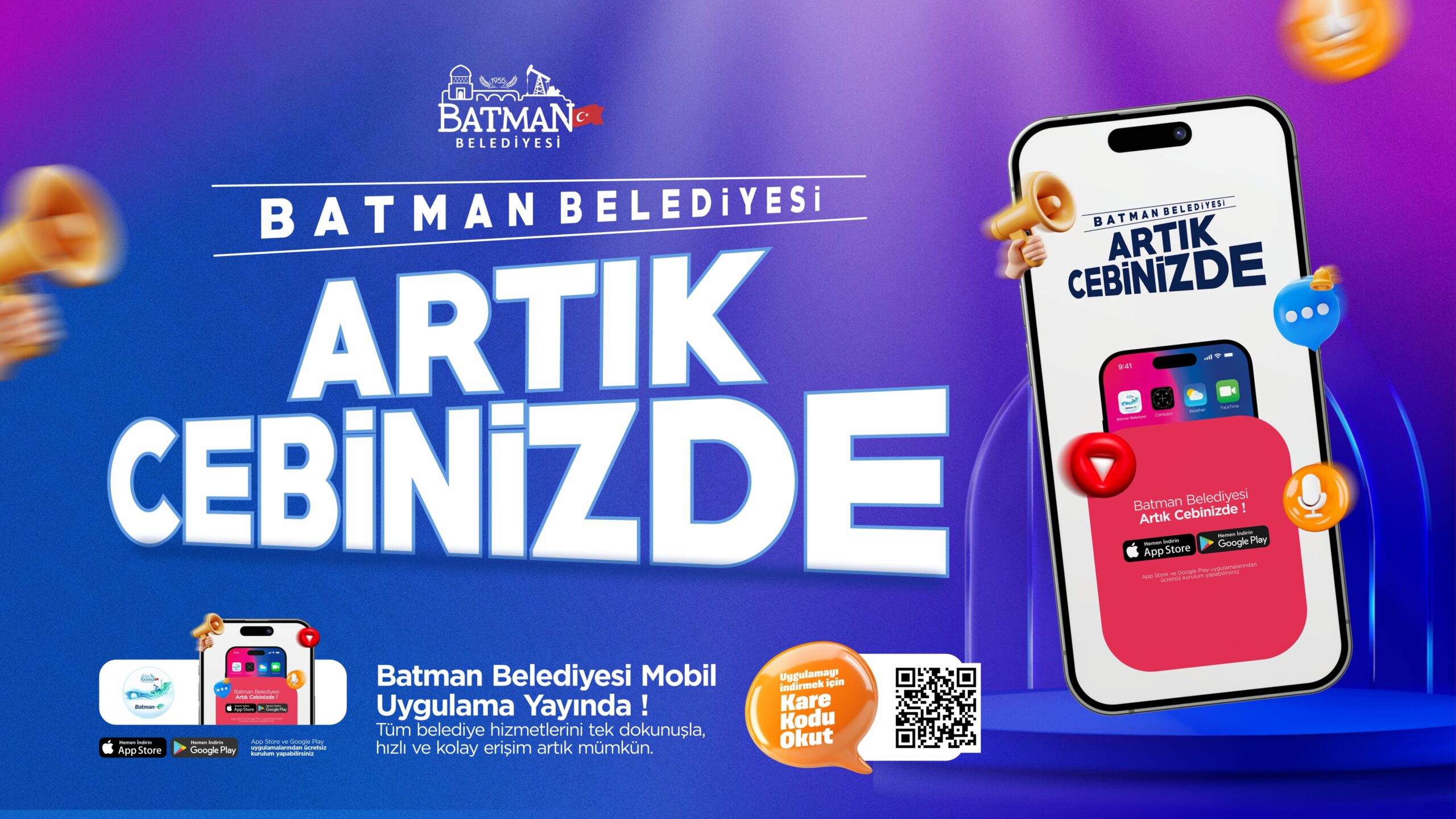 Akıllı şehir uygulaması devrede