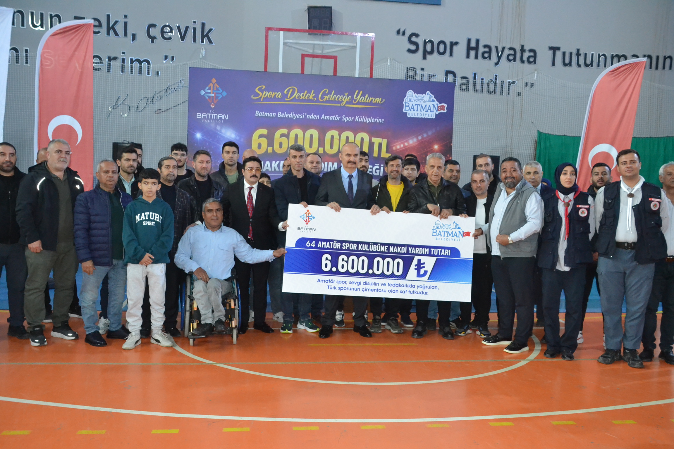 Amatörlere 6,6 milyonluk destek