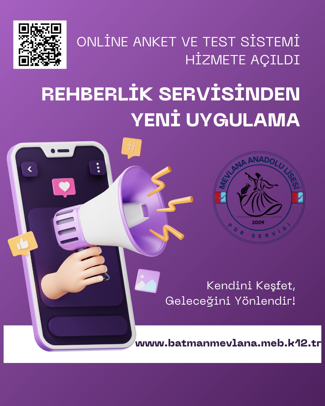 Mevlana’da online rehberlik sistemi