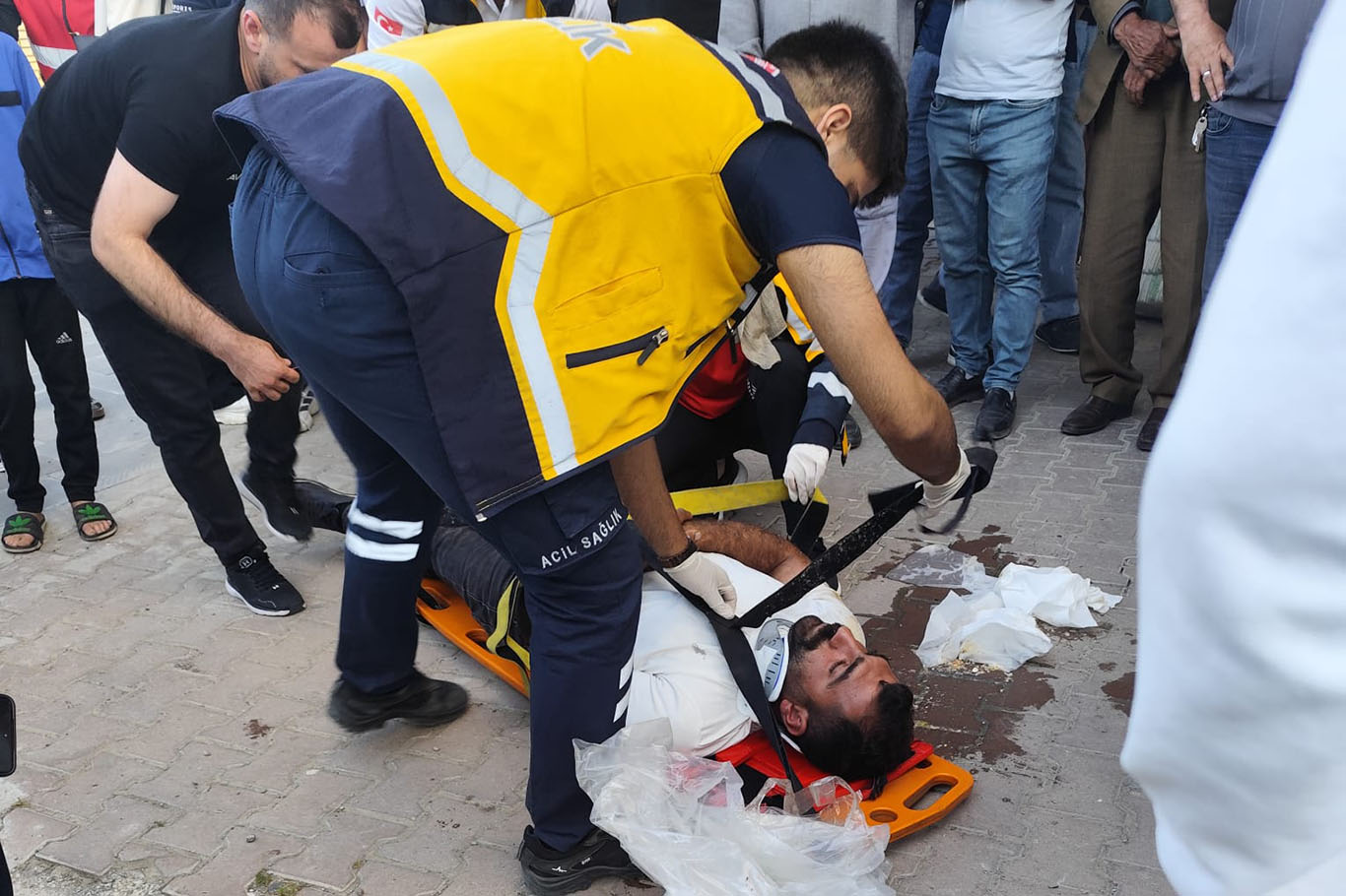 Motosiklet kazasında sürücü yaralandı