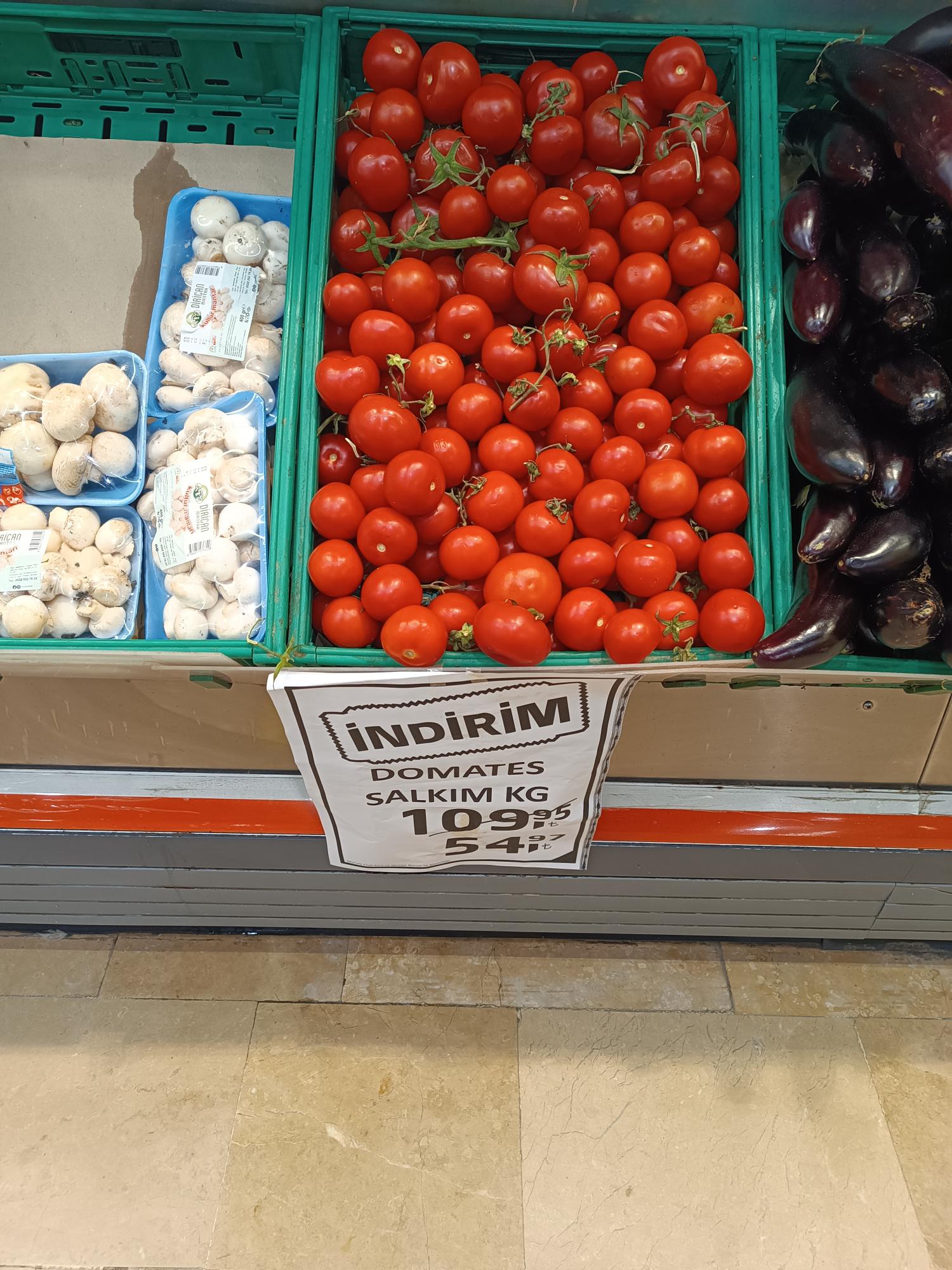 Domateste indirim rüzgarı