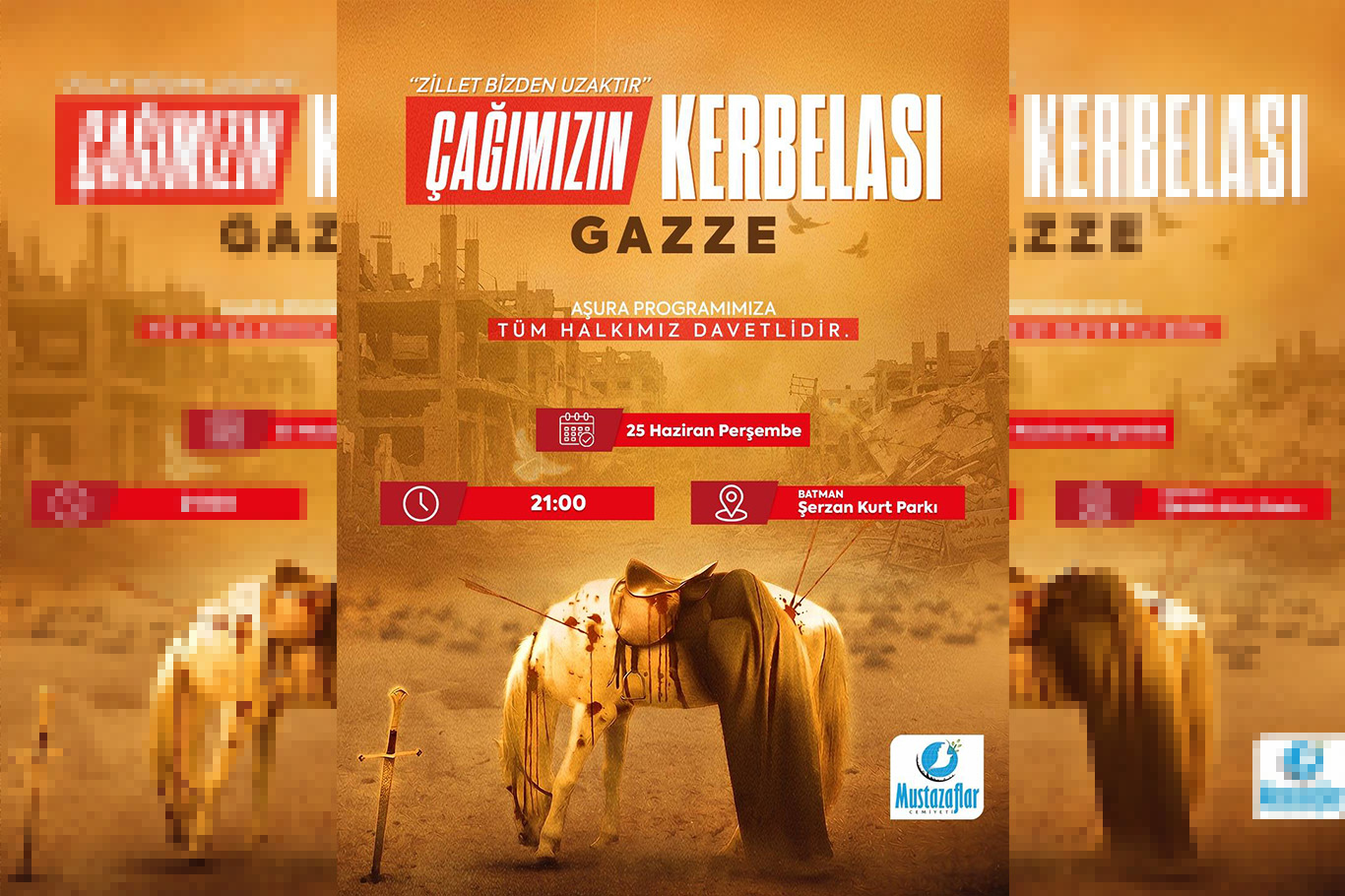Kerbela’nın acısı Gazze’de yeniden yaşanıyor