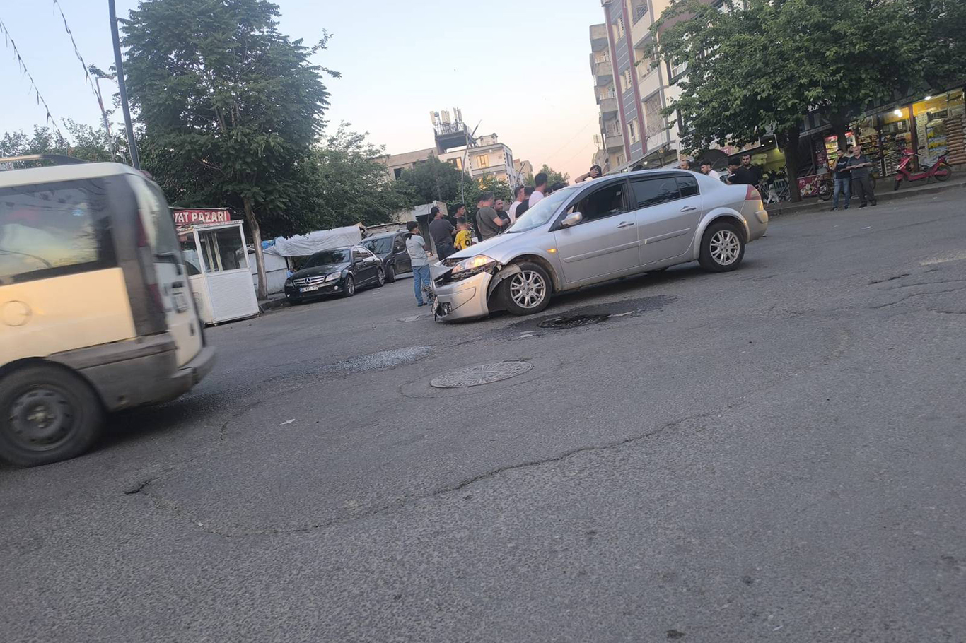 Maddi hasarlı trafik kazası