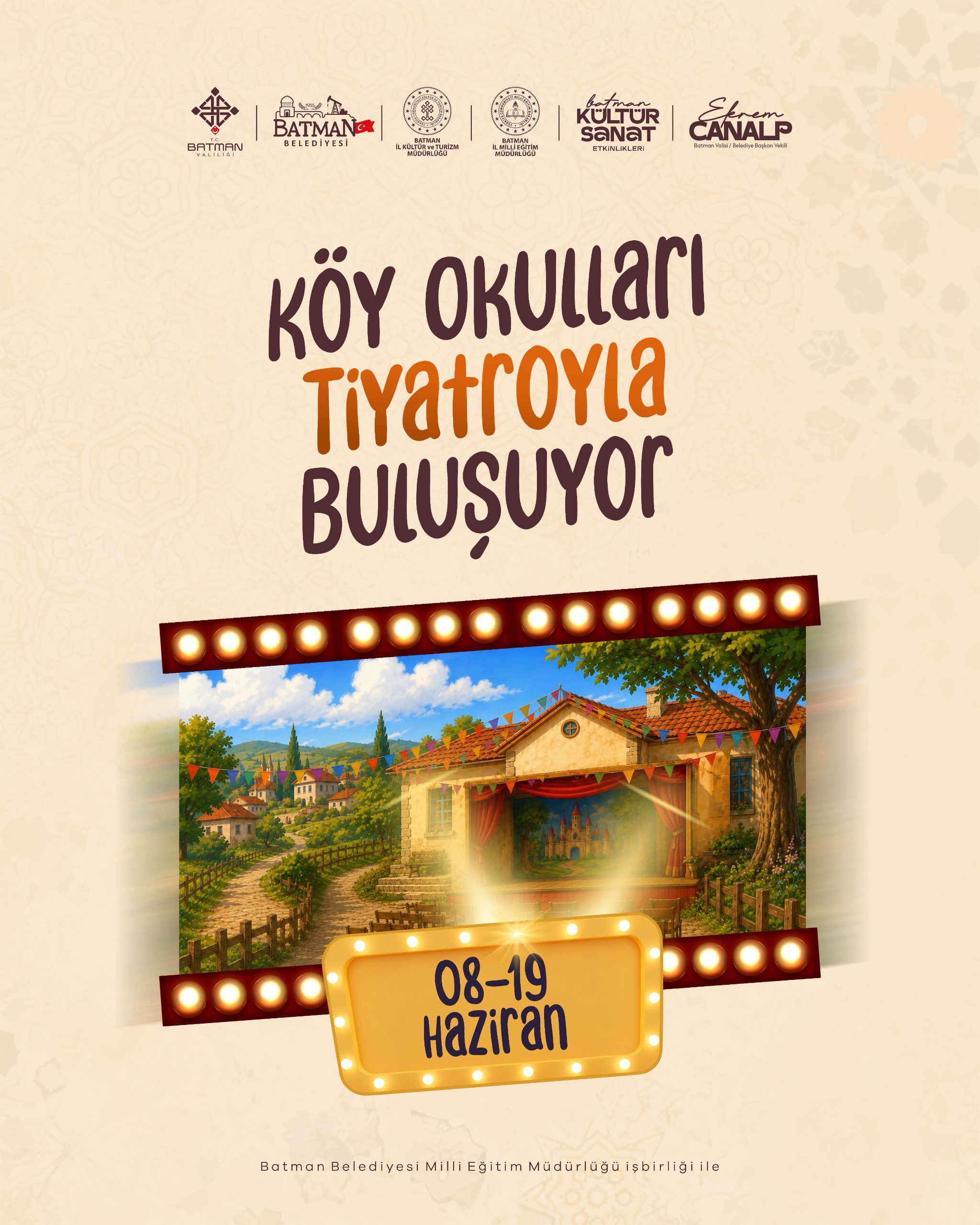 Tiyatro ekipleri köy köy gezecek
