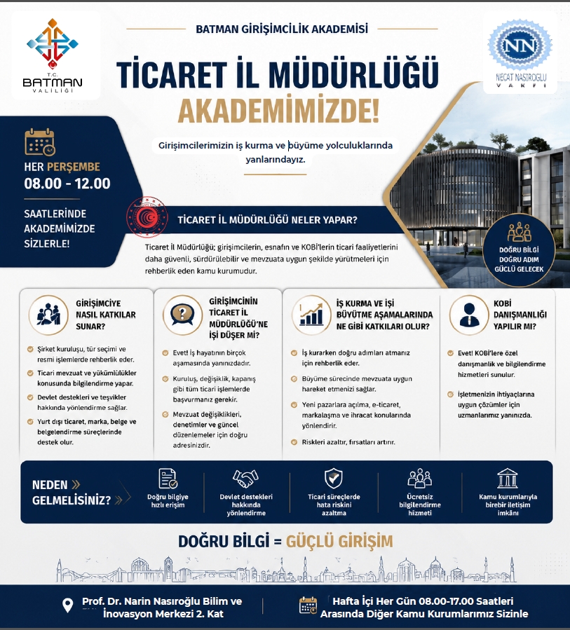 Girişimcilere ücretsiz danışmanlık