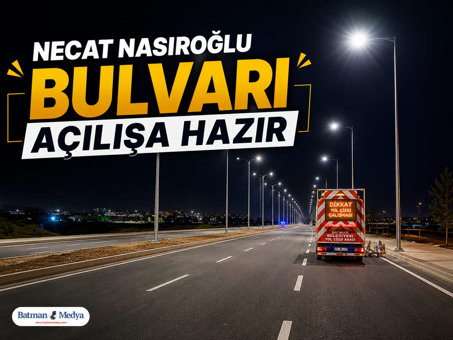 Necat Nasıroğlu Bulvarı açılışa hazır