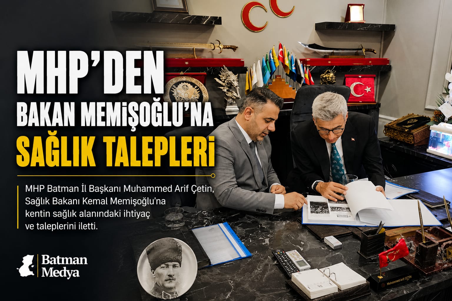 MHP’den Bakan Memişoğlu’na sağlık talepleri