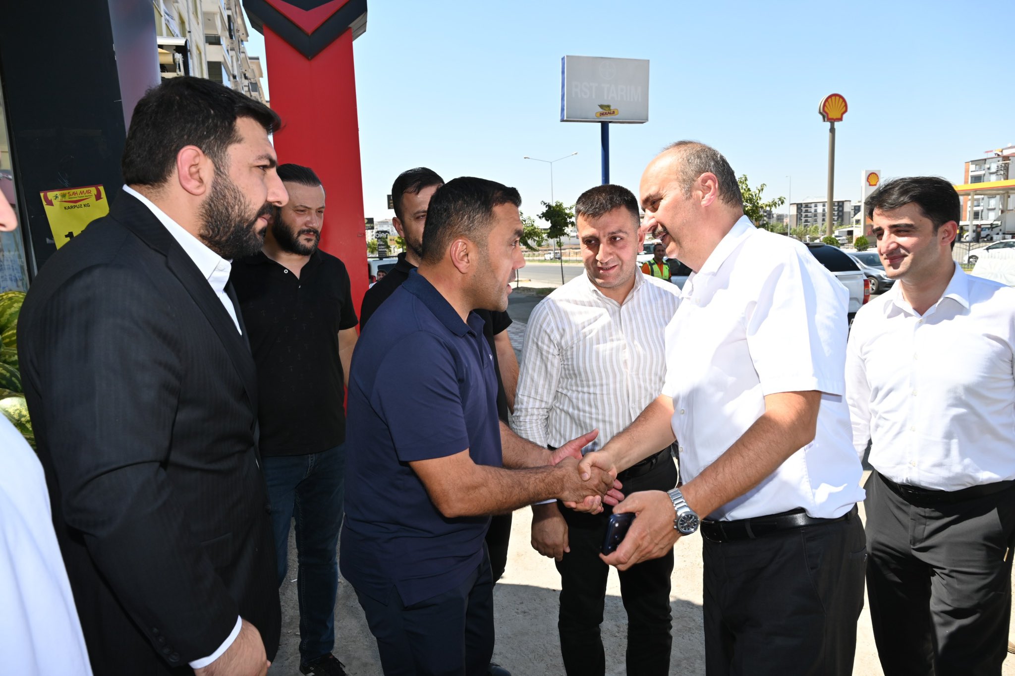 Yangınzede firmalara destek ziyareti