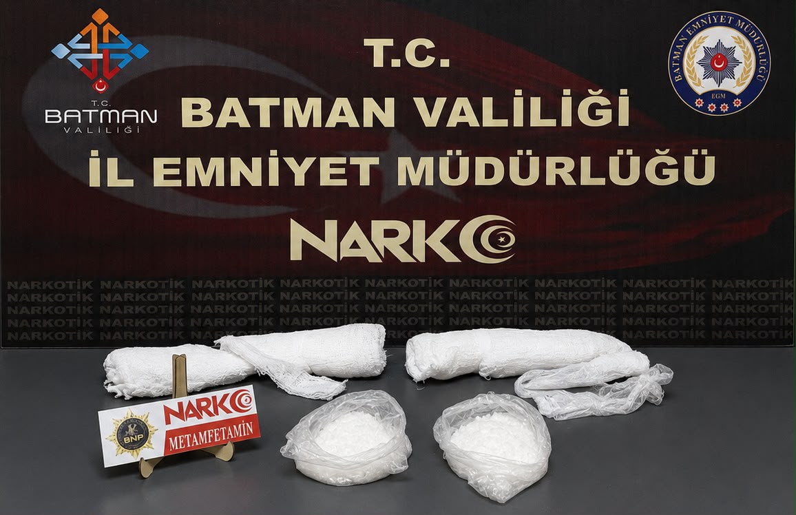 Alçının içinden metamfetamin çıktı
