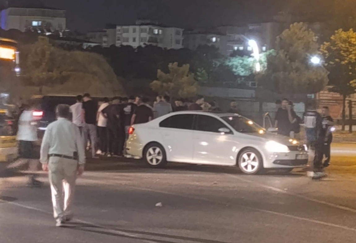 Esentepe girişinde motosiklet kazası