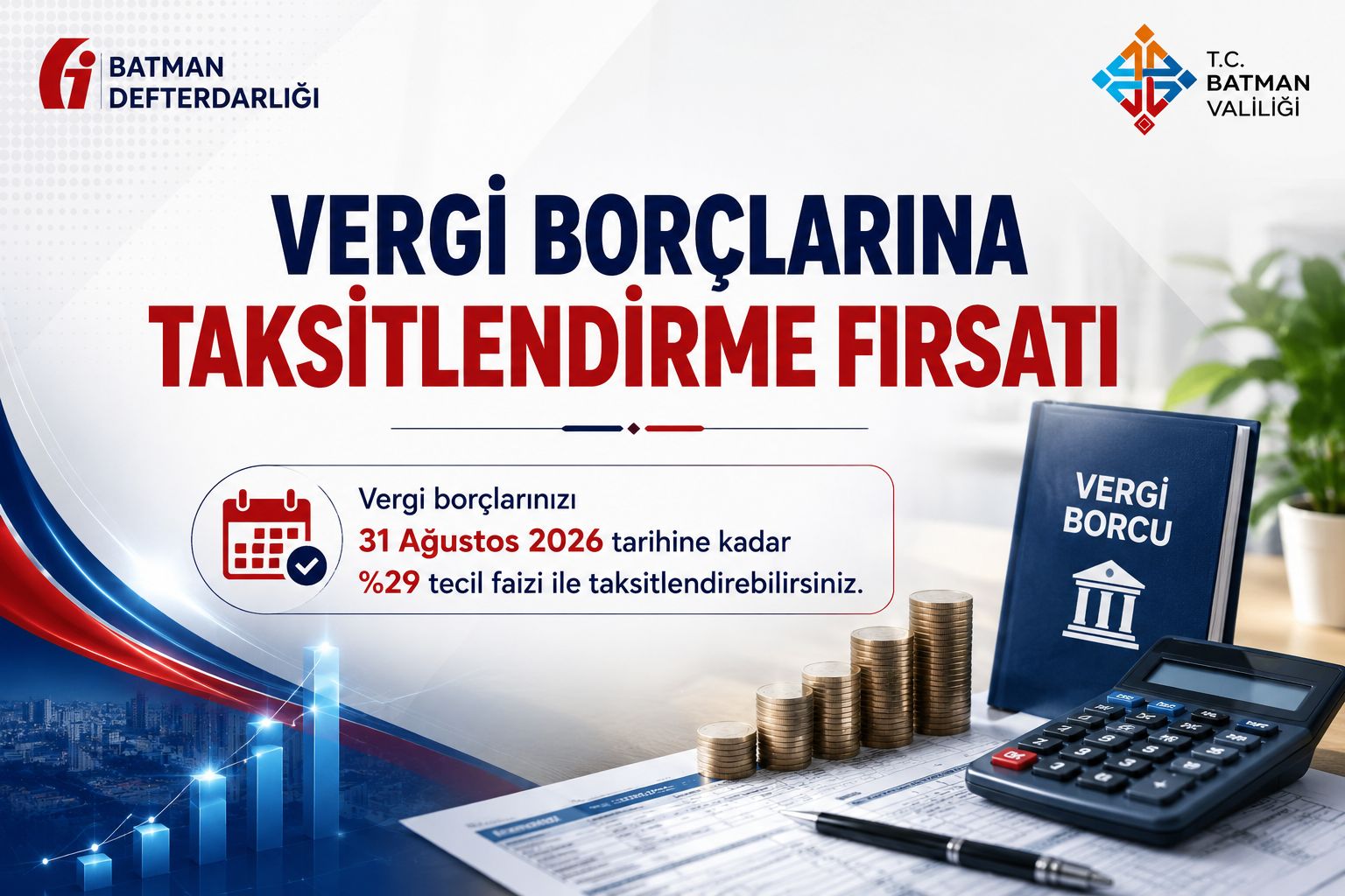 Vergi borçlarına taksit kolaylığı