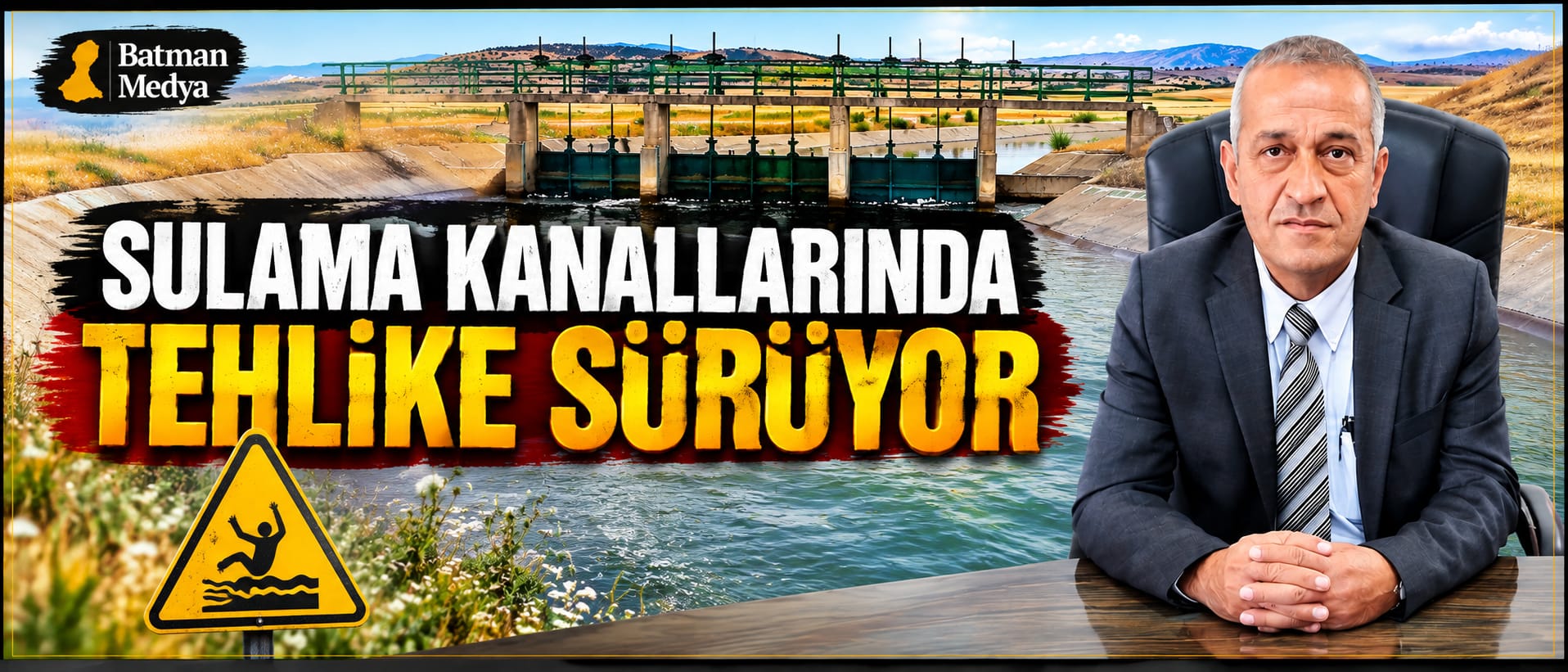 “Sulama kanallarında tehlike sürüyor”