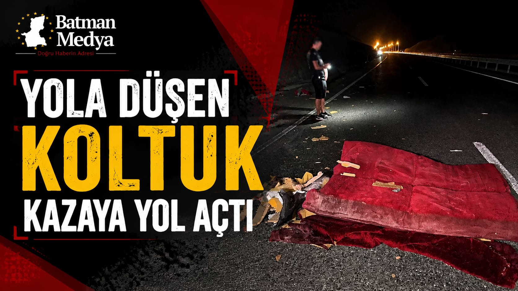 Yola düşen koltuk kazaya yol açtı