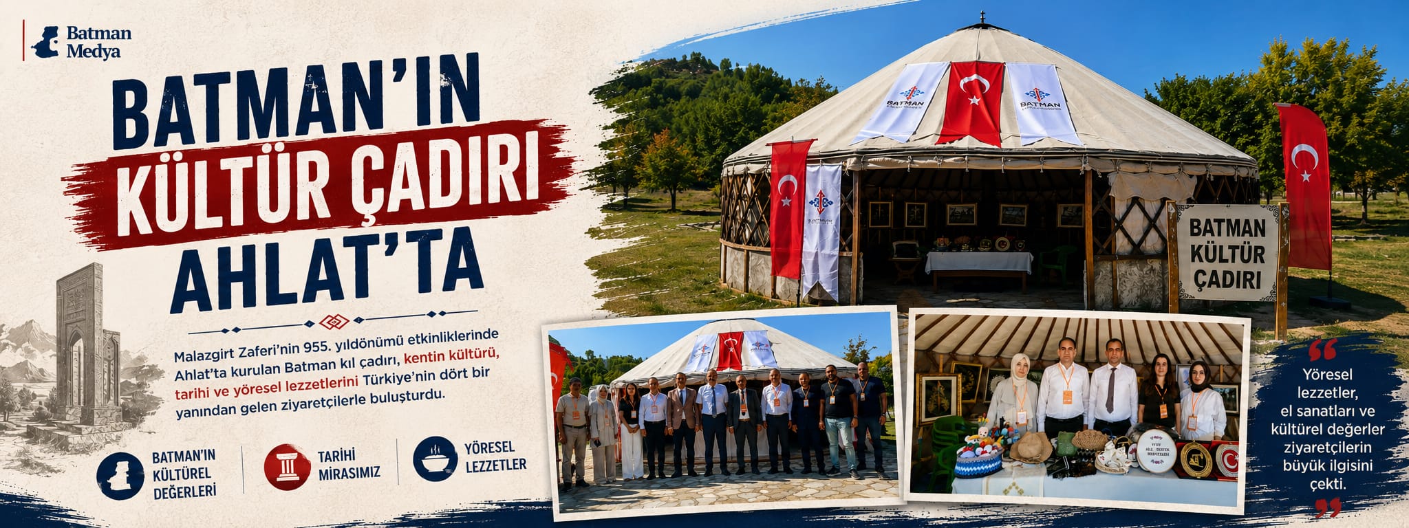 Batman’ın kültür çadırı Ahlat’ta