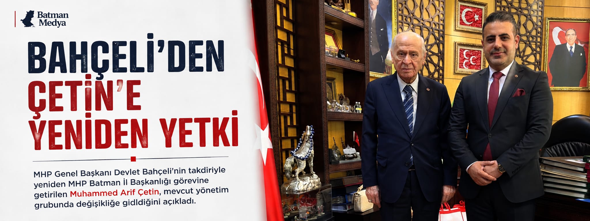 Bahçeli’den Çetin’e yeniden yetki