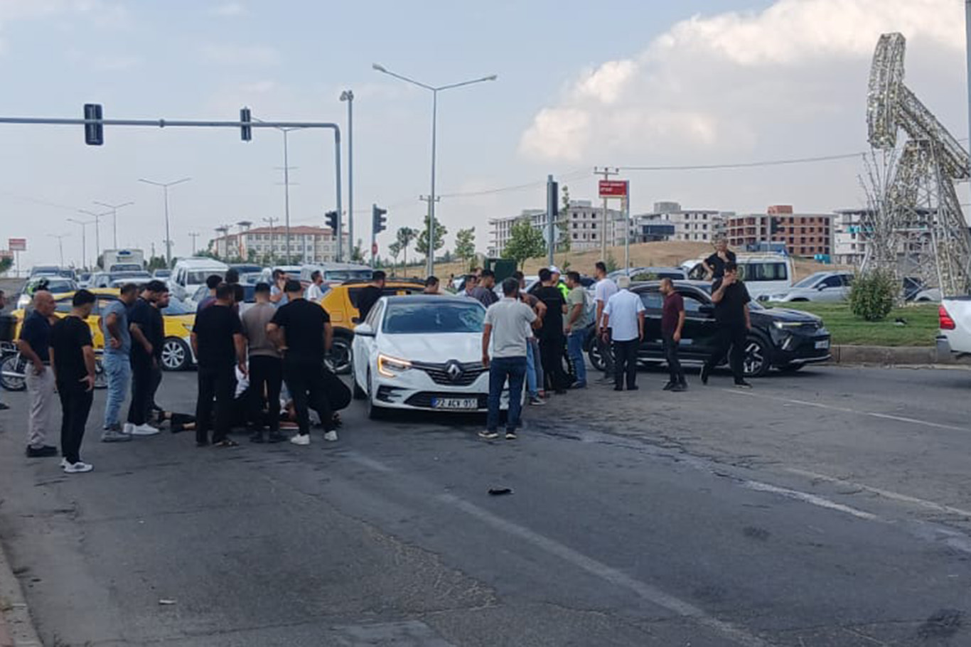Yeni sanayi kavşağında kaza