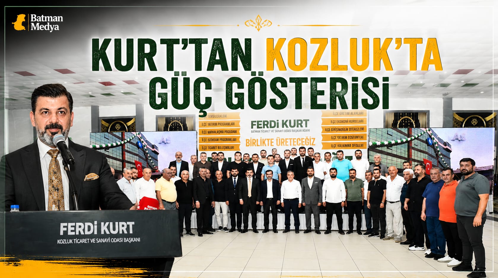 Kurt’tan Kozluk’ta güç gösterisi