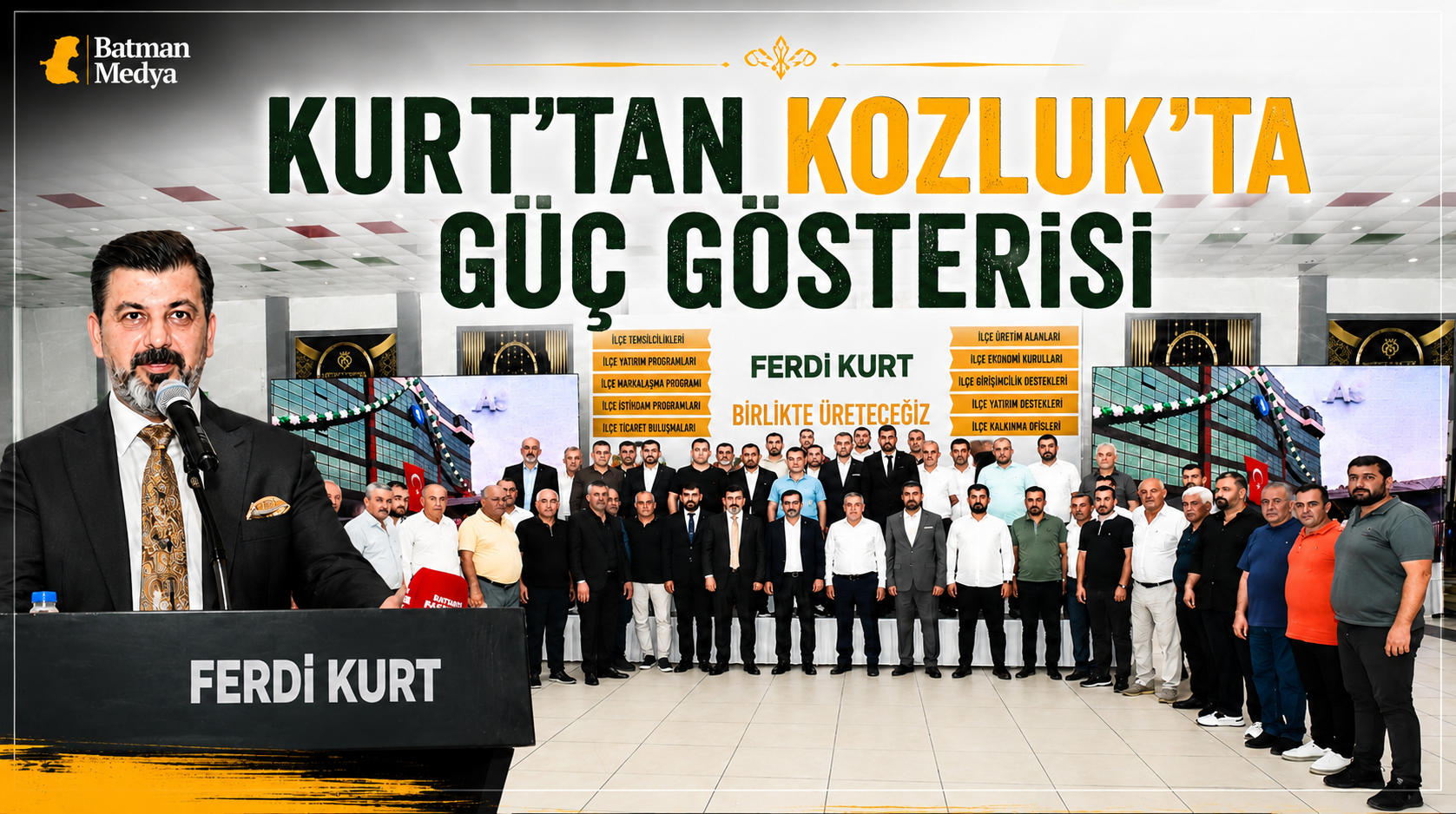 Kurt’tan Kozluk’ta güç gösterisi